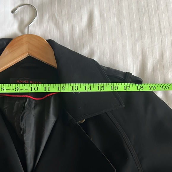 Anne Klein Black trench coat - Picture 14 of 17